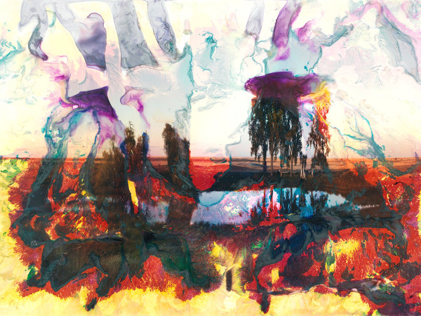 An artwork by artist Matthew Brandt called "Mary's Lake, MT 9"