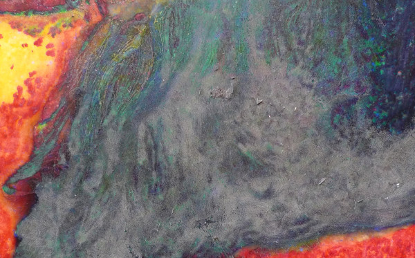 A detail of "Mary's Lake, MT 9" by artist Matthew Brandt