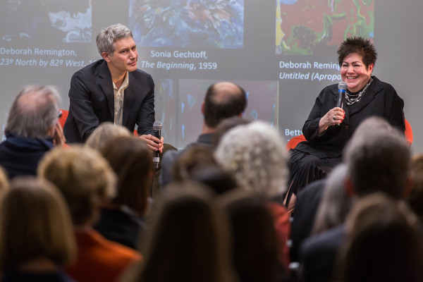 A photo of the Women of Abstract Expressionism exhibition lecture, 2016