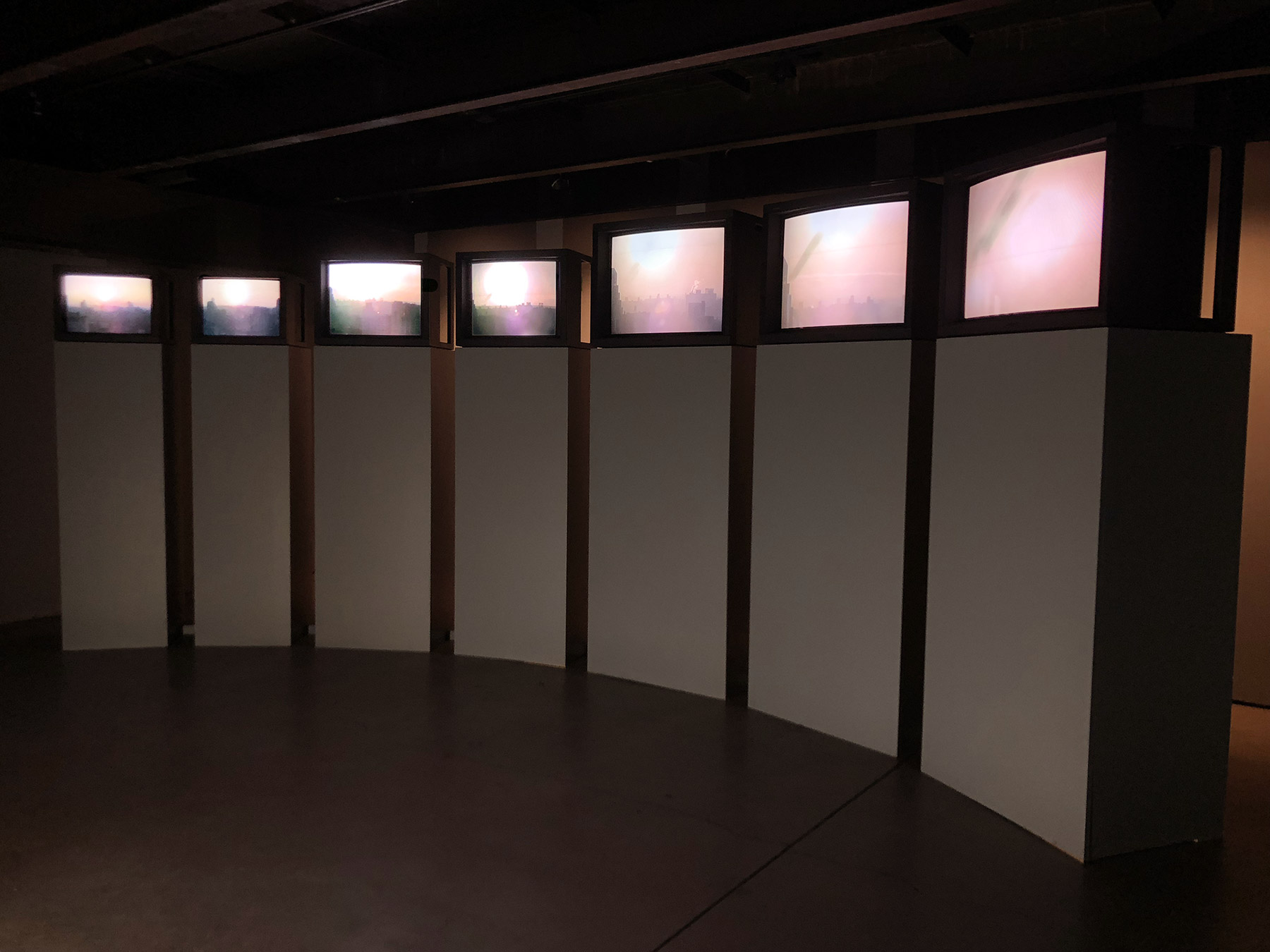 Mary Lucier, Equinox, installation view at SculptureCenter, New York, 2018