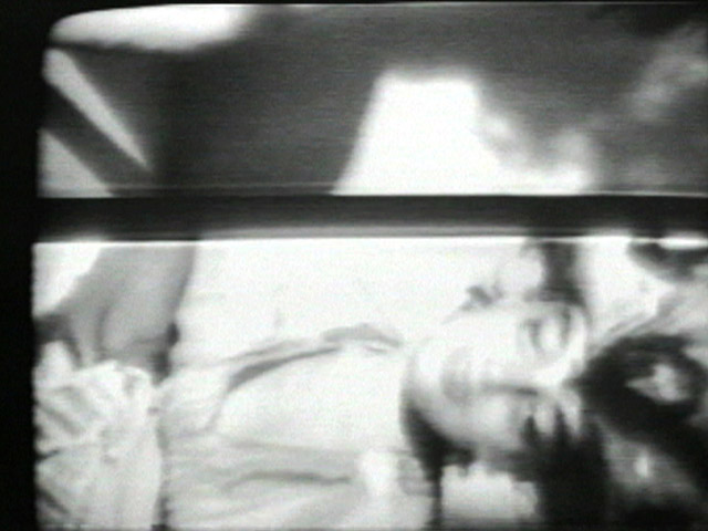A still of Joan Jonas's "Vertical Roll"