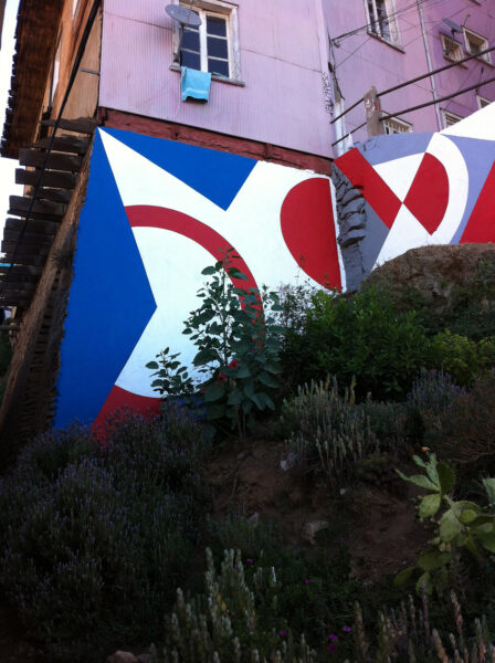 A mural painted on the outside of a building