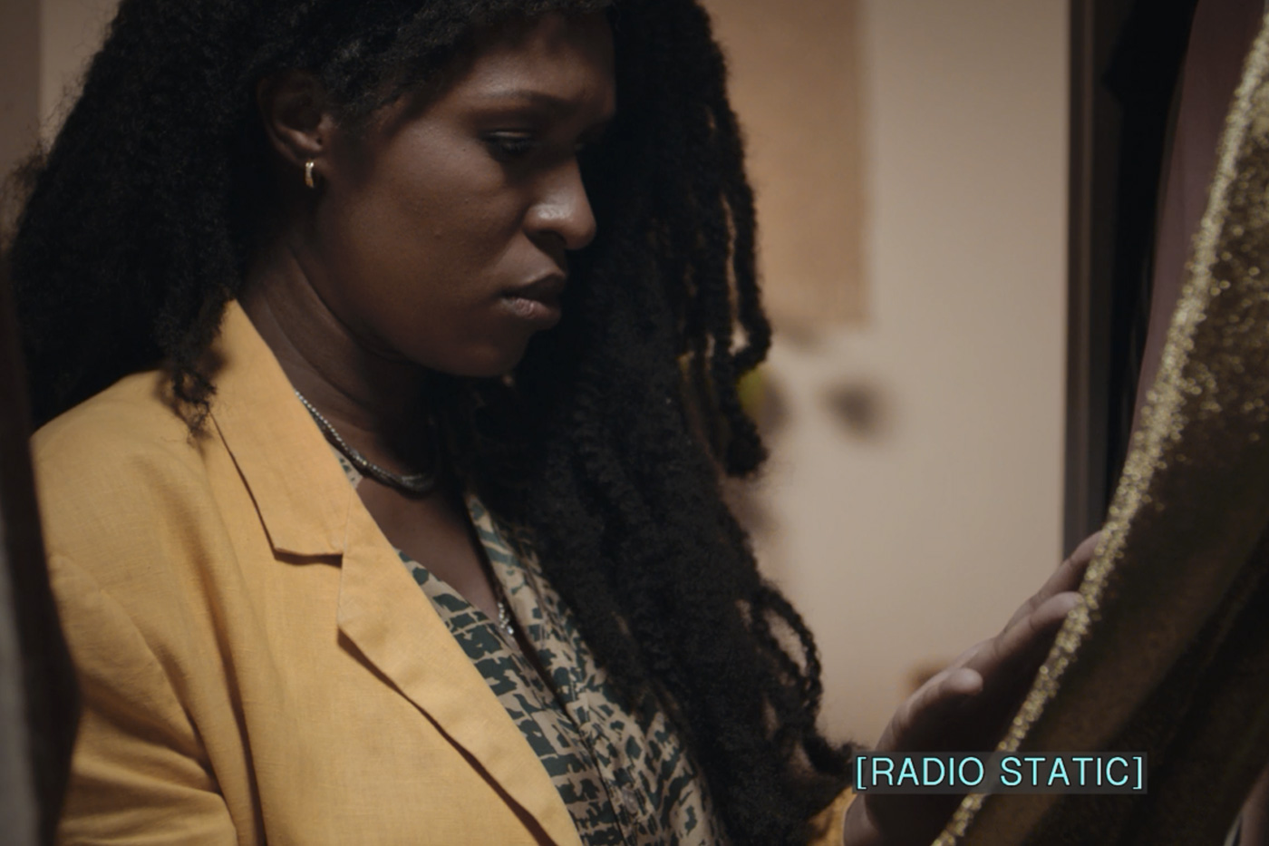 A person looking down at the palm of their hand